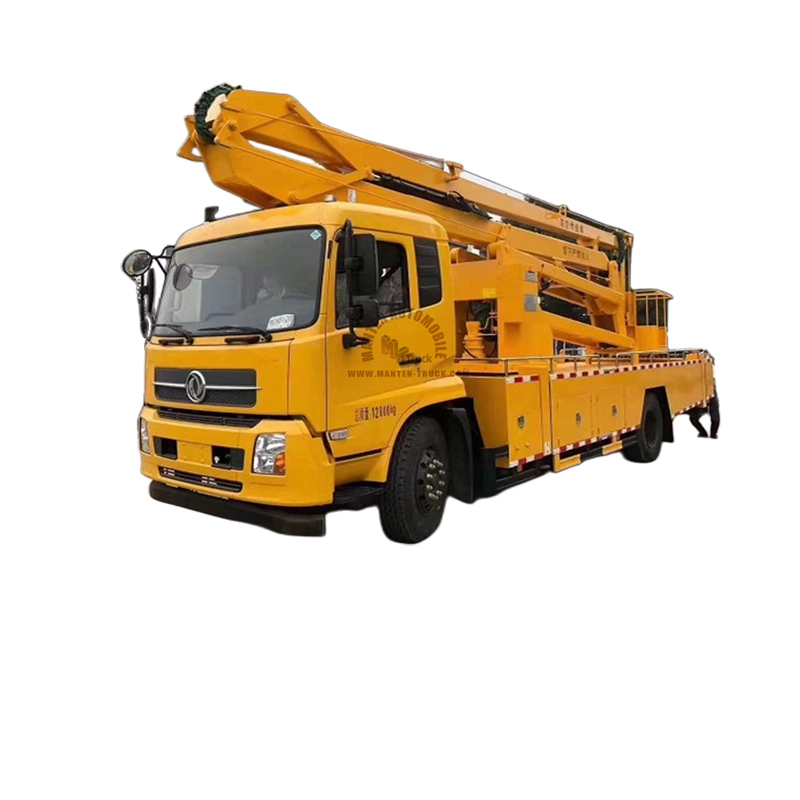 24m dongfeng kingrun 4x2 folding boom aerial working truck 1